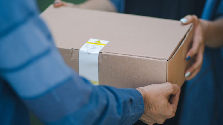 delivery of a package