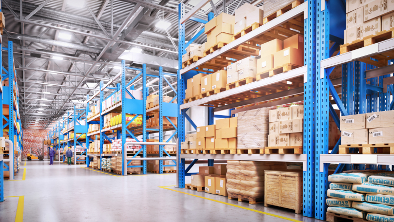 Large warehouse overview