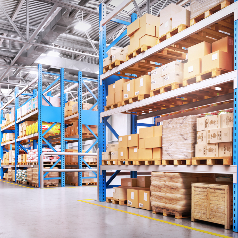 Large warehouse overview