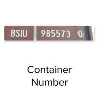 horizontal container number