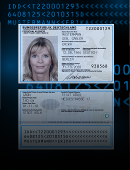 German ID with MRZ